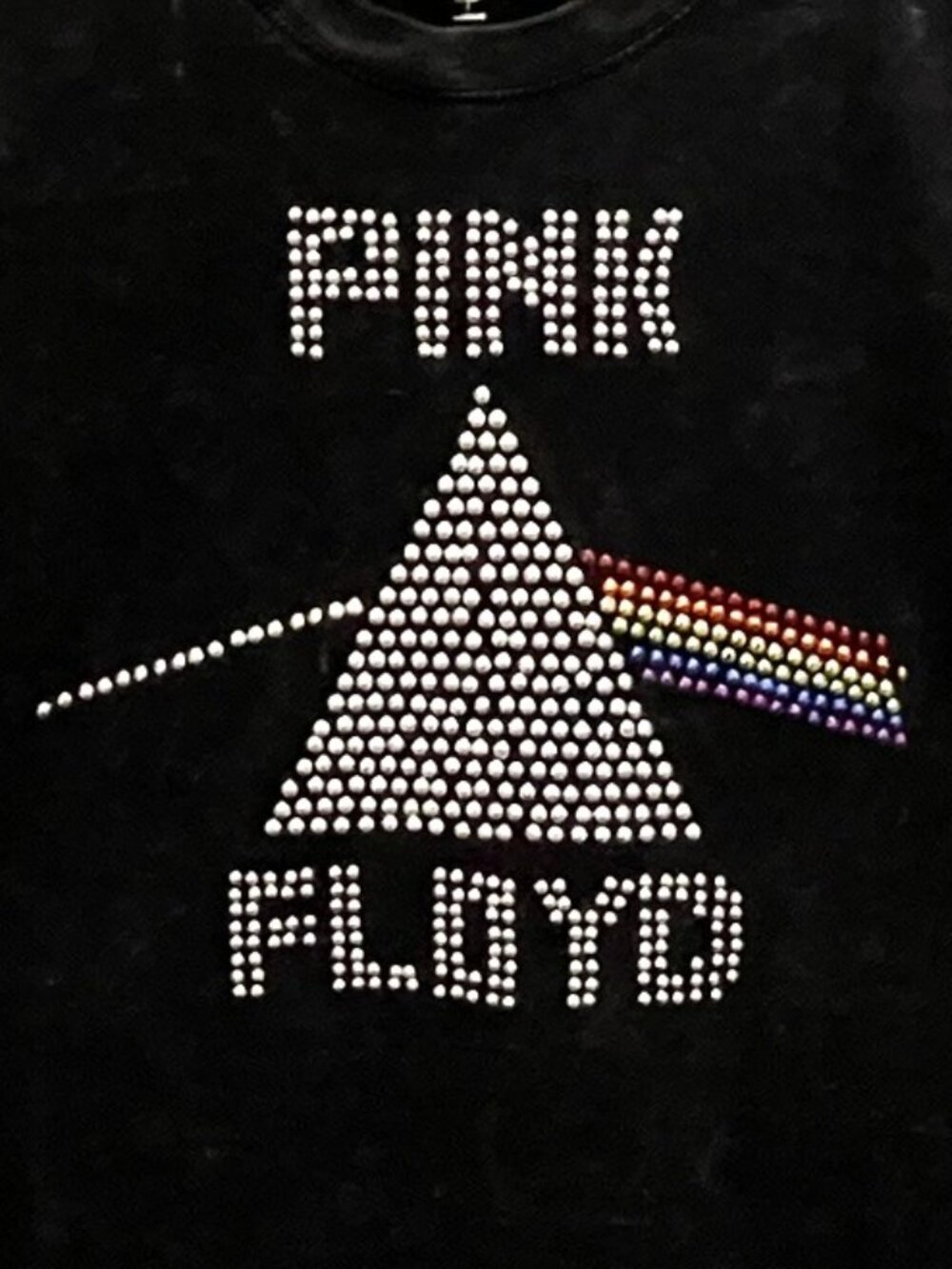 Pink Floyd Rare Color Studded Dark Side of the Moon T Shirt Size Men's Medium
